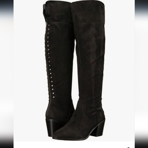 Madden Girl Shoes - Madden Girl Black Melinda Fashion Knee High Boot 7.5